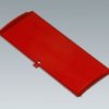 Front cover, with hinge, PC, red/transparent, B6805302
