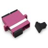 Adapter światłowodowy MM SC/UPC-SC/UPC duplex OM4 magenta NEKU