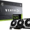 MSI Karta graficzna Nvidia RTX 5080 16GB VENTUS 3X OC 16 GB GDDR7 RAM PCIe x16 HDMI® 2.1, DisplayPort 2.1 NVIDIA G-Sync