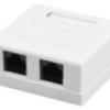 Gniazdo Utp Kat.5E 2 X Rj45 Kompletne Nt Cu.Gn.00140