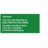 Antistat 055-0014 ESD Warning Sign Self-Adhesive 300x150mm Green