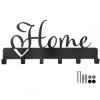 Wieszak na ubrania do przedpokoju z napisem Home