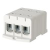 Blok rozdzielczy odgałęźny 3-polowy Al/Cu 35-240mm2 (max. 240mm2) na szynę TH35 szary FJ-E240/3 HEDO