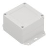 Obudowa hermetyczna ZP90.90.60UJH, 91,6 × 91,4 × 60 mm, ABS, jasnoszara, z uchem, Kradex