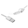 Przyłącze kabel 2w1 USB -Type-C/micro USB, 1m sre