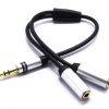 Adapter Rozdzielacz Wtyk Aux 3,5 2x Gniazdo Jack 3.5 Vitalco