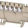 Supply terminal, push-in connection, 0.5-1.5 mm², 17.5 A, 6 kV, dark beige, 2503910000