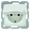 Gniazdo SCHUKO z pokrywą śnieżnobiały S.1/B.1/B.3/B.7 Glas 47511909