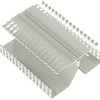Wiring duct, (L x W x H) 1.8 m x 209 x 104.8 mm, PVC, white, DRD44WH6