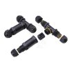 IP68 Mufa kablowa Trójnik 3x4mm 450V 16A /czarna