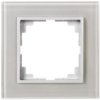 Sentia Ramka Pojedyncza Szklana Biała 1471-62