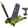 Sealey 2001LEHVCOMBO 2.2 Tonne Trolley Jack & 18V Cordless Impact Wrench - Green