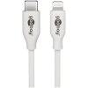 Goobay 39446 USB cable USB 2.0 USB-C plug Apple Lightning plug 1m White