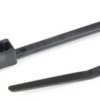 Cable tie, PA, (L x W) 110 x 2.5 mm, bundle-Ø 1.5 to 20 mm, black, -40 to 85 °C, 113-01810