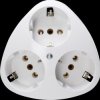 100502000 STANDARD - Three earthed contact outlets, Arctic white