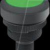 1.10.011.001/0551 Pushbutton, RAMO 22 T, 1 NO, M12, color: Green