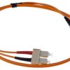 Kabel światłowodowy długość: 1m Z zakończeniem średnica: 62.5/125μm OM1 Wielomodowy Pomarańczowy