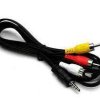 Kabel Jack3,5 4 polowy-3xRCA 2m