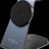 FIXMPOS-AL-GR Qi charger, MagSafe, 15 W, 3-in-1, for Apple, grey
