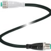 Pepperl+Fuchs 240779-100007 Złącze konfekcjonowane czujnika/aktuatora V1-G-E2-BK0,6M-PUR-U-V1-G, piny: 3, 3, 0.6 m, 1 sz