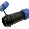 Wtyk; SP2111C/P7II-1C; 7 torów; lutowany; 2,0mm2; 7-12mm; SP21; na przewód; IP68; 15A; 500V; Weipu; RoHS; SP2111/P7II-1C