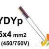 Przewód YDYp żo 5x4 mm2 (450/750V) instalacyjny płaski (bębnowy) 172153020D0500 NKT