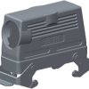 Housing, size HB24, die-cast aluminum, M32, angled, clip locking, IP65, T1270243132-000