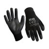 Scan SCAGLOPU12XL Black PU Coated Gloves - XL(Size 10) (12 Pairs)