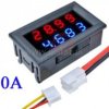 Woltomierz i amperomierz; 100V/10A; 4 cyfry; R/BL