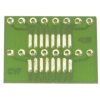 Płytka; przejściówka; UMSMD425; 15,5x21; 2,54mm; przejściówka SOP08-16-DIP08-16; wiercona; 1szt.; zielona