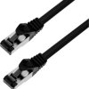 kabel LAN BKL Electronic 144000, 1 szt., RJ45, CAT 8.1, S/FTP, 0.50 m, czarny