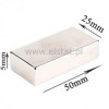 Magnes neodymowy prostokątny 50x25x5mm