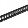 Patch panel pusty RACK 10 1U na 12 modułów keystone czarny Alantec