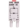 Moduł Sygnalizacyjny Ld (Diody: Led Czerwony + D) 24-60V Dc M42r Szary 854844