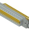 D-Sub plug, 50 pole, standard, equipped, angled, solder pin, 163A18339X