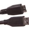 Kabel Połączeniowy Usb 3.0 Typ Usb A/Microusb B, M/M Czarny 1,8M Ak-300116-018-S
