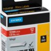 Labelling tape cartridge, 12 mm, tape red, font white, 5.5 m, 1805416