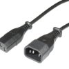 Przedłużacz sieciowy 1.5m PC/UPS typ C13-C14 WN-12 (PL)