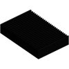 Extruded heatsink, (L x W x H) 100 x 150 x 27 mm, 1.8 to 1.15 K/W, black anodized, SK 58 100 SA