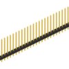 Pin header, 30 pole, pitch 2.54 mm, straight, black, SLLP119030G