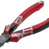 Szczypce boczne z fasetą 160mm czerwono-szary do warsztatu NWS