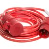 Kabel Przedłużajacy (Przedłużacz) Super-Solid Ip44 10M Cee 400V/16A Czerwony...