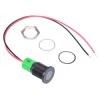 Q16FP3BPXXHG220E Hyper Bright Green Flush 16mm 220VAC LED Panel Indicator IP67 APEM