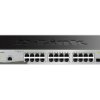 Nie Ethernet Switch 28-portowy , montaż: szafa RACK Gigabit 10/100/1000Mbit/s 24 4, D-Link Zarządzalny