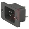 Złącze IEC IEC C20 Montaż na panelu Męski 16A Proste liczba bezp None Szybkozłączne Schurter