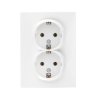 LOGI biały Gniazdo 2P Schuko Kanlux 02-1270-102