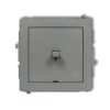 DECO Wyłącznik krzyżowy w stylu amerykańskim szary mat 27DWPUS-6 KARLIK