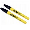 STANLEY Marker Fine Tip czarny 0-47-316 (2szt)