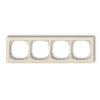 DECO Ramka uniwersalna poczwórna z tworzywa DECO Soft beżowy 1DRSO-4