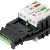 Wire manager, Cat 6A, black, for RJ45 connector, 1992920000